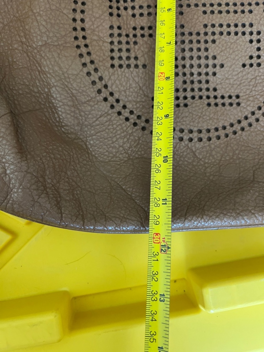 Tory Burch Kipp Perforated Logo Hobo Bag - Pebbled Tan Leather - Picture 12 of 13